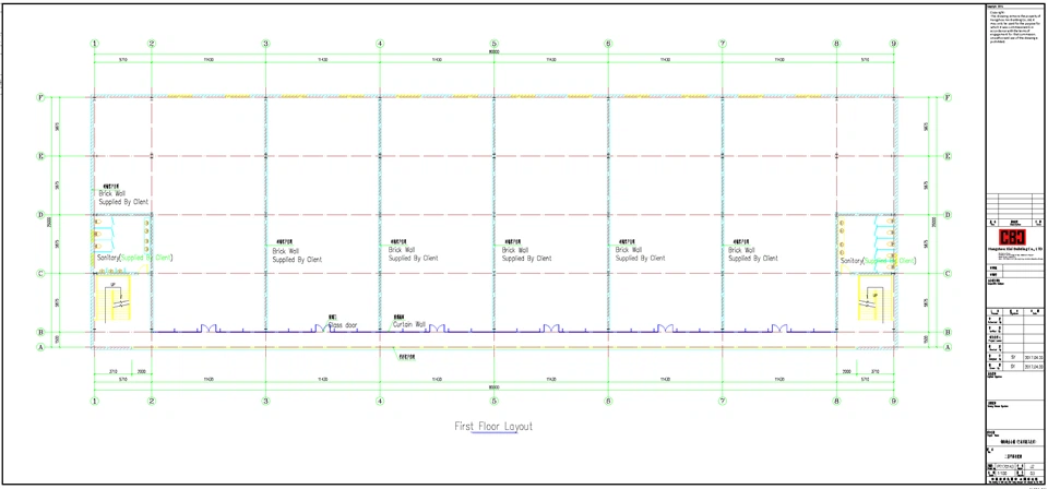 CBC Steel Structure Office Building Design For Port Moresby, Papua New Guinea factory